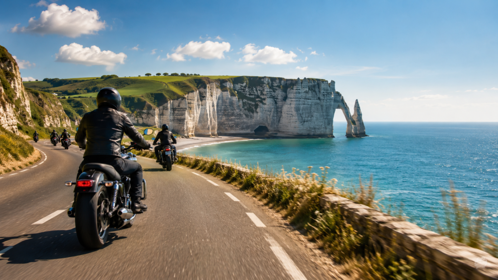Week-end moto à Étretat